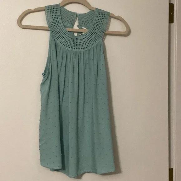 Blu Pepper tank top with dot embellishment - Picture 1 of 5